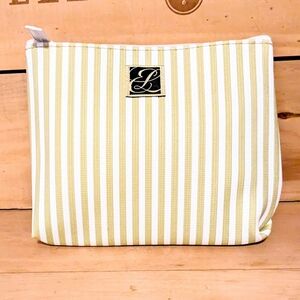 Estee Lauder Striped Cosmetic Pouch